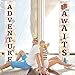 Adventure Awaits Bon Voyage Banner Garland Party Decoration Set Travel Themed Porch Sign Adventure for Indoor/Outdoor Retirement Moving Relocation Travel Wedding Bachelorette Party Decorations (Khaki