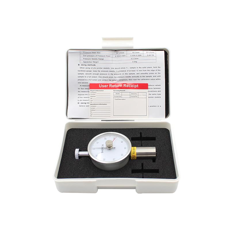 Shore A Hardness Tester Durometer 0-100HA, Dual Needle
