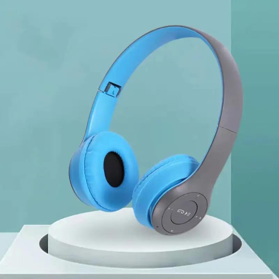 P - Forty Seven Wireless Bluetooth Over-Ear Headphones with Mic, Foldable, Rechargeable Stereo Headset for All Smartphone, Laptop-picture-30