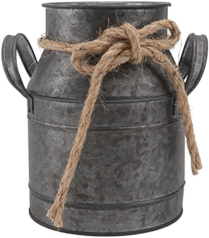 Gatuida Vintage Blumentopf Eisen - Rustikale Vase Für Trockenblumen Landhausstil