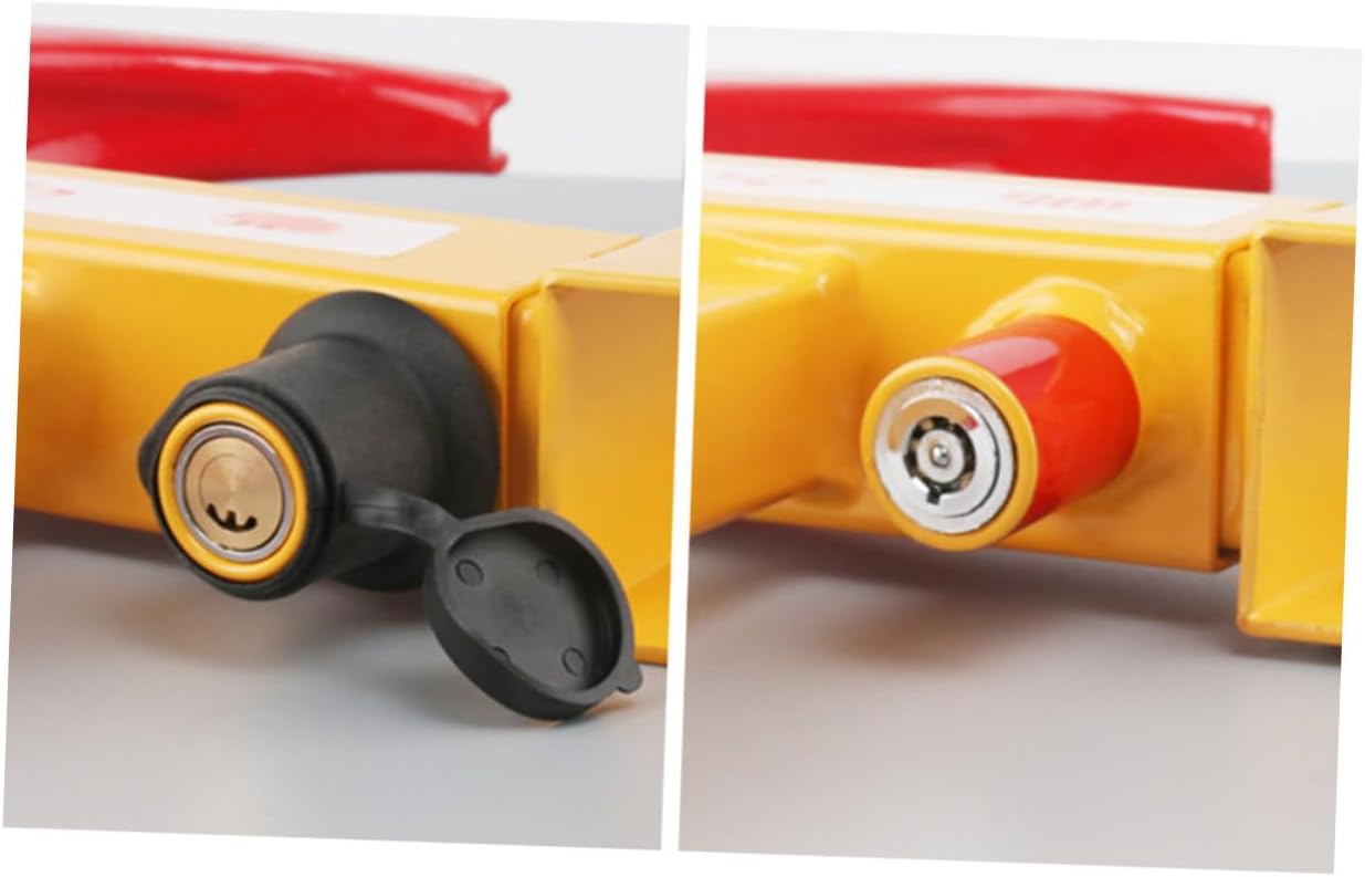 9holes Car Wheel Chock Lock Anti-Theft Tyre Lock with Vise Design Heavy-Duty Material for Enhanced Security and Safety of Car Tires
