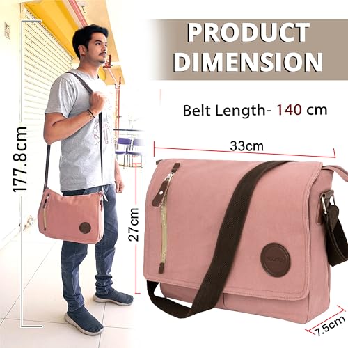 Image of Storite Sling Cross Body Travel Office Business Satchel Messenger One Side Shoulder Bag for Men & Women