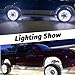 NBWDY New 4Pcs 17in 5 Row Wheel Ring Lights for Truck with APP & RF Remote Control, Super Bright 4680Pcs 2835SMD Waterproof IP68 Wheel Pure White Wheel Rim Light kit for Car Wheel