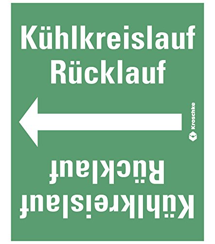 LEMAX® Rohrleitungsband Kühlkreislauf Rücklauf,praxisbewährt,ab Ø 50mm,grün/weiß,33m/Rolle