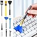 Electronic Cleaning Brushes, 10 Piece PP & Nylon Detailing Set, Portable Maintenance Equipment to Remove Dust, Scrub Keys, Sanitized Workspaces