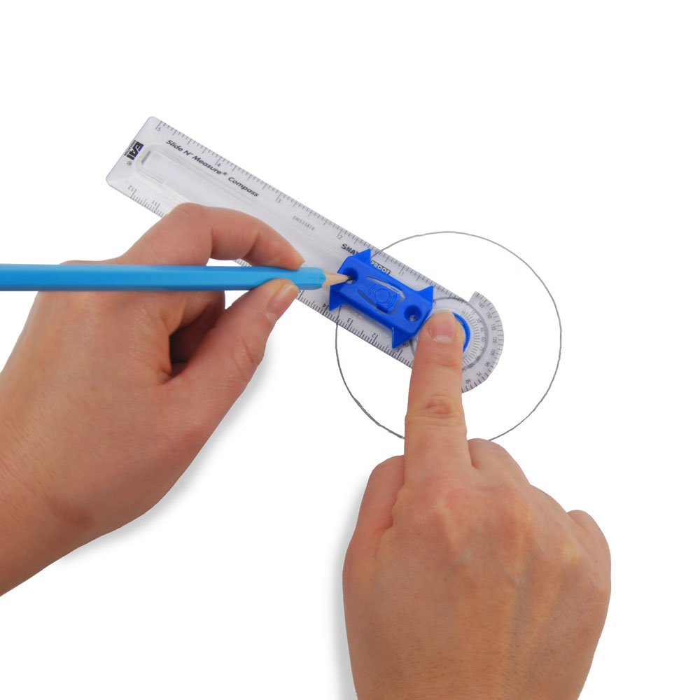 EAI Education Slide N' Measure Compass: Clear - Set of 10, Small - Image 2