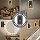 UrbanHomes LED Wandleuchte Innen, 12W Nachttischlampe mit Schalter, USB-Ladeanschluss Wandlampe, Modern Innenbeleuchtung 3000K Wandbeleuchtung für Schlafzimmer Wohnzimmer Büro (Schwarz)