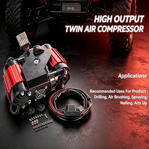 Image of CKMTA12 High Output Twin Air Compressor for Universal, Red