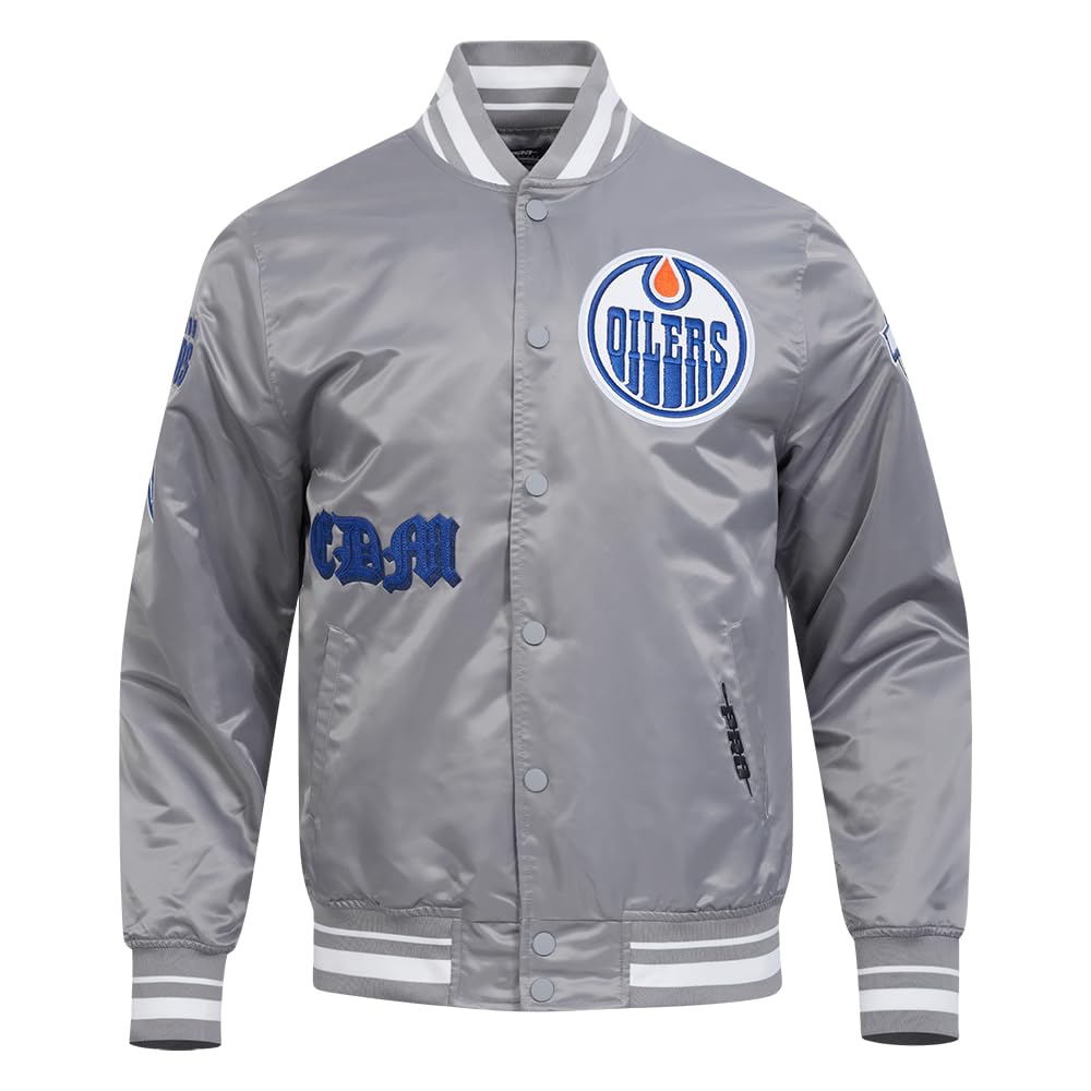 Pro Standard Mens NHL Old English Satin Jacket