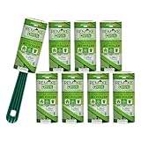 Quitapelusas (8 Rodillos +1 Mango) 95% Plástico Reciclado - Rodillo Quitapelos Mascotas - 24 Hojas Extra Adhesivas - Rollo Adecuado para Polvo, Ropa, Pelusas. Made in Italy by Today