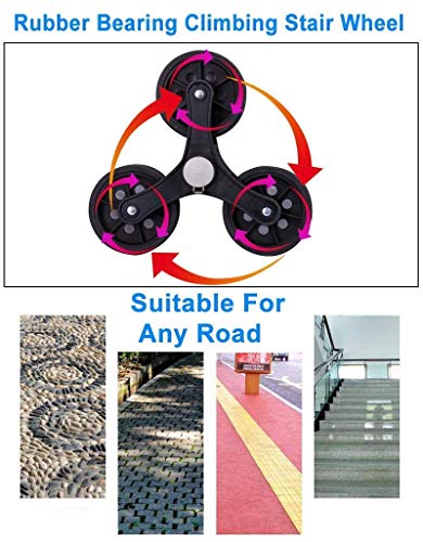 Einkaufstrolley, faltbarer Einkaufswagen mit 6 Rädern, abnehmbarer Rucksack, Tragfähigkeit 35 kg, 40 l, Blau – Bild 7