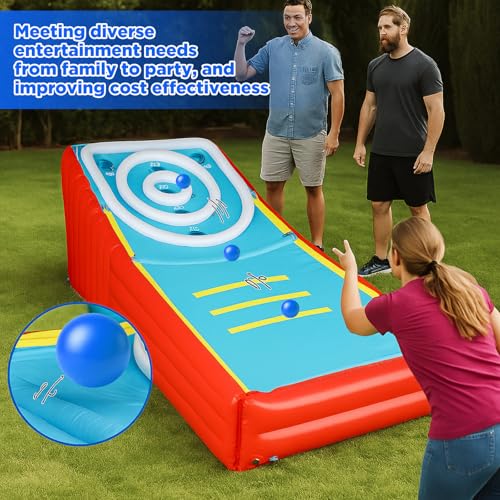 Image of Jenaai 6 Pack Arcade Ball Roll and Score Replacement Balls 2.48 Inch for Family Recreation Rooms, Ladder Toss, Outdoor Yard Replacement Balls for Arcade Ball Toss, Home Recreation Game