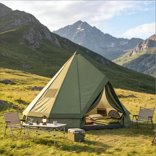 Carpa para camping 6 personas impermeable 4 estaciones miniatura 6