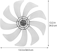 Vista 7 de MERRYHAPY Cuchillas de ventilador de repuesto para ventiladores de mesa y pedestal de pie, material resistente a altas temperaturas y accesorios