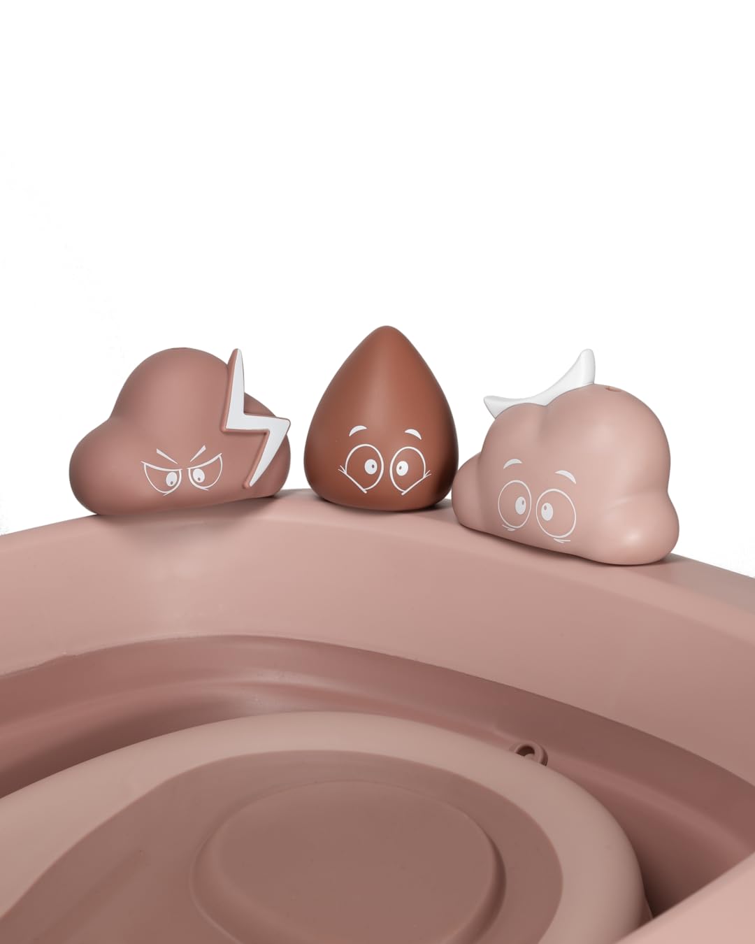 Twistshake Baby Babybadewanne V2 Set | Faltbare Badewanne mit Badekissen & Spüler | 30L Fassungsvermögen | BPA-frei | 0–4 Jahre | Rose Délavé
