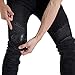 Takuey Biker Jeans for Men Motorcycle Riding Pants Reinforce with Aramid Protection Lining (L(32)=Waist 34.5