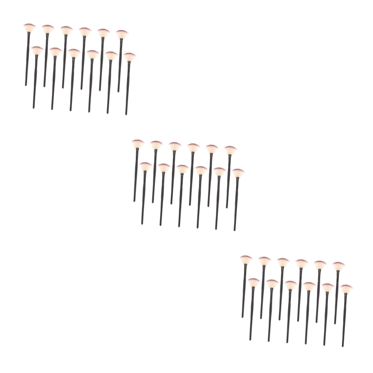 Housoutil 36pièces Pinceau De Maquillage Fibres Forme De Fan Pour Application De Masque Facial Et Soins Peau Pratique Et Facile à Utiliser
