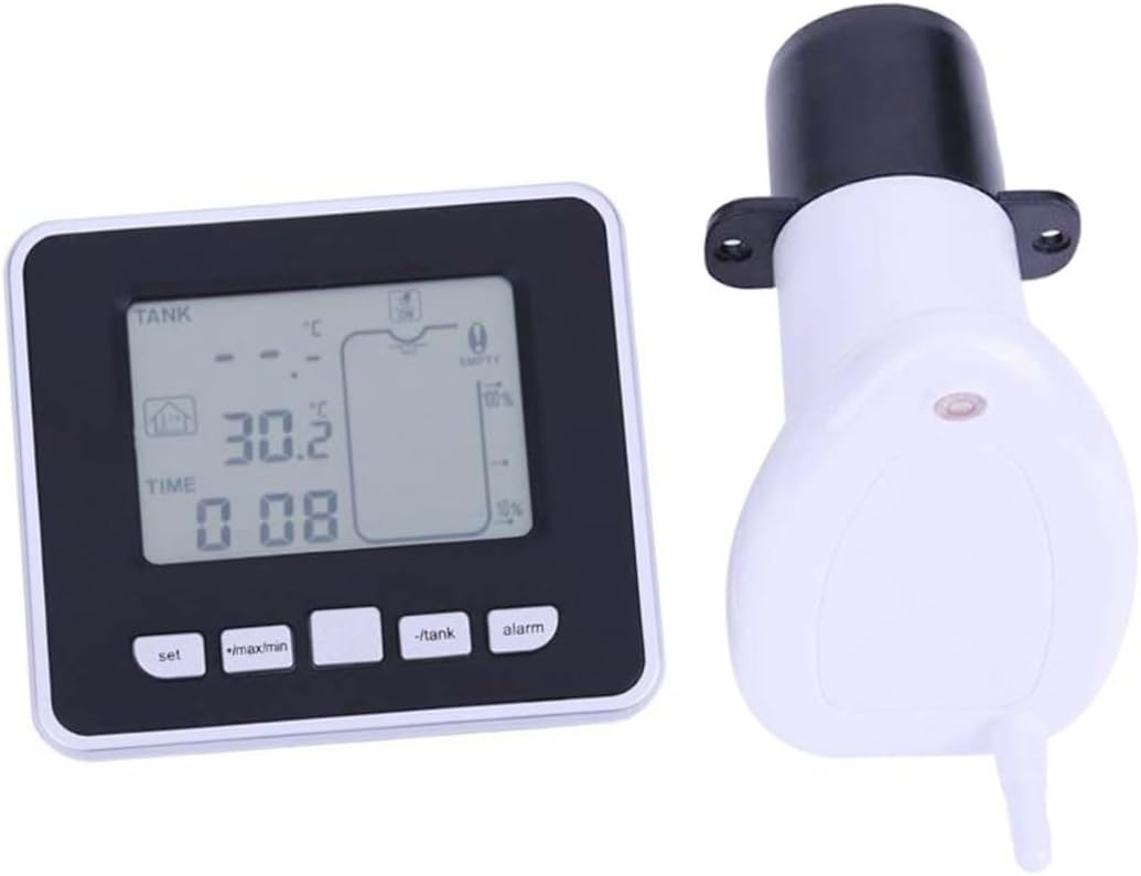 0.5m Fish Tank Temperature Water Level Sensor Wireless Ultrasonic Level Range Tank Indicator Graphical Display