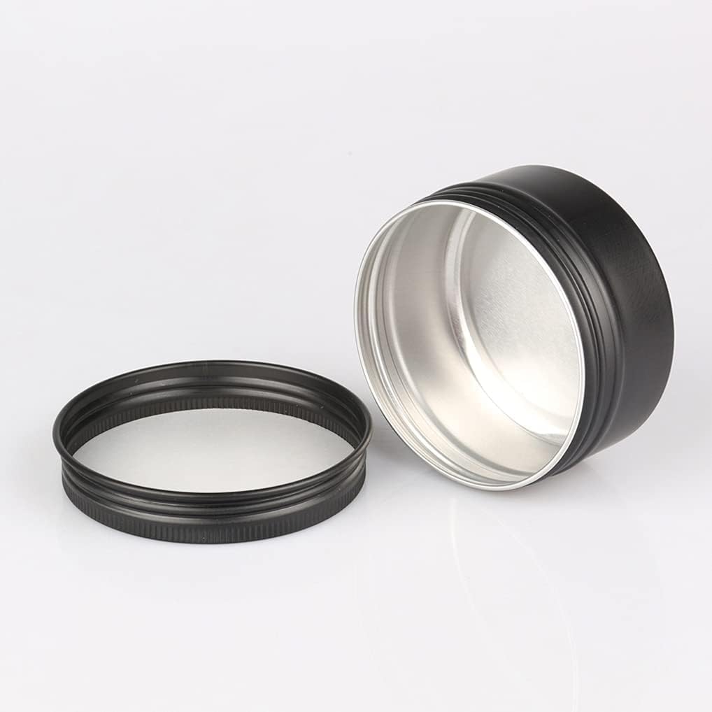 10 szt. Różowych okrągłych aluminiowych słoików z zakrętkami(Gold,80ml)