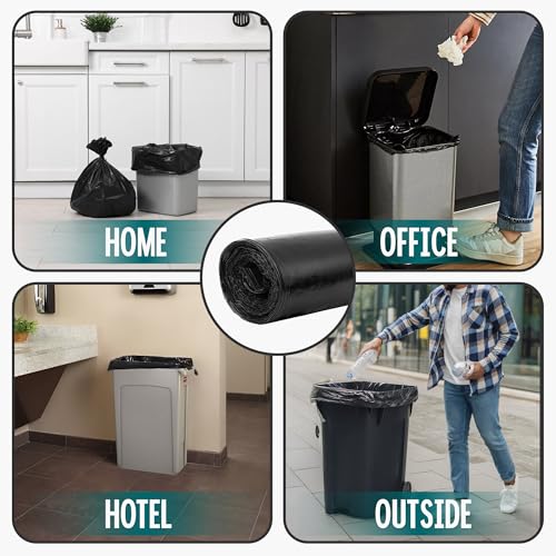 Miniatura 7 de Bolsas de basura de 240 l, extremadamente resistentes, extrafuertes, ideales para el hogar, el jardín y la empresa, 4 rollos de 10 unidades, bolsas de basura resistentes para renovación y
