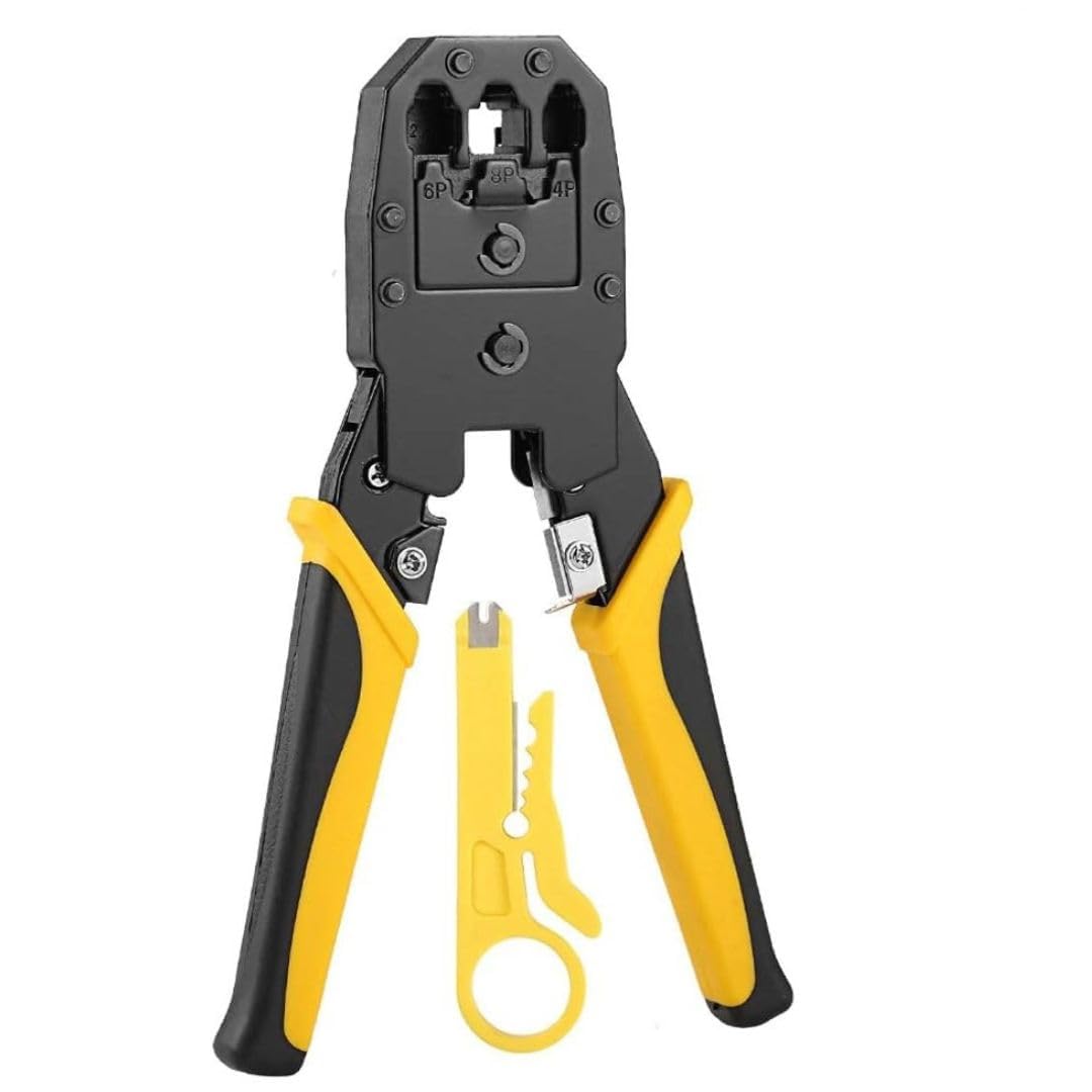 Meshiv BOSI Modular Plug Ethernet Network RJ45 RJ11 RJ12 Crimping Tool, Network Cable Cutting Stripping Crimper Crimping Tool (3-in-1 Crimping Tool) (B0CK6LYSPF) Amazon Price History, Amazon Price Tracker