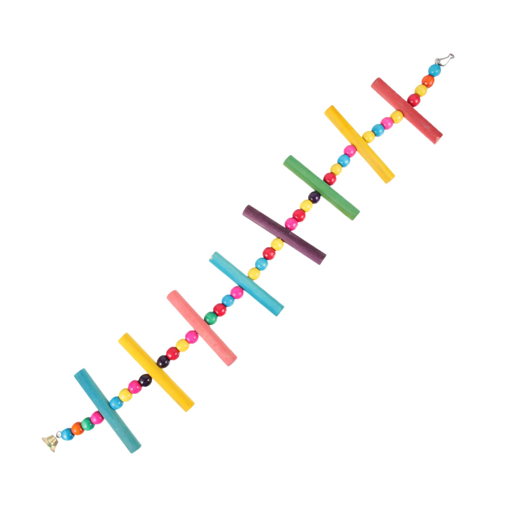 HEMOTON Ladder Bird Cage Toy Parrot Climbing Perch Bird Ladder Toy Parrot Accessories