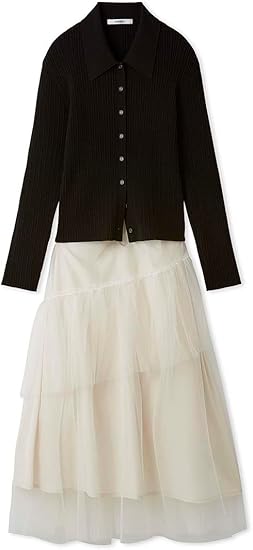 新品未使用/SNIDEL/スナイデル/ポロニットセットチュールスカート SNIDEL - 新品未使用/SNIDEL/スナイデル/ポロニットセットチュール