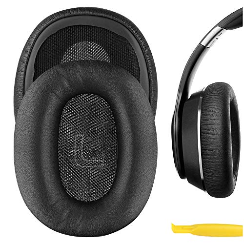 Geekria Replacement Ear Pads for Edifier W820BT, W828NB Headphones Ear Cushions, Repair Parts (Black)