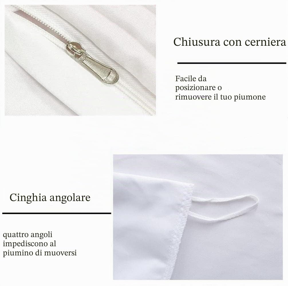 Set biancheria da letto per bambini - Motivo unicorno rosa - Bellissimo arcobaleno - Nuvola bianca - 135 × 200 cm - Motivo unicorno - Set biancheria da letto con 2 federe (135 × 200 cm, rosa 2