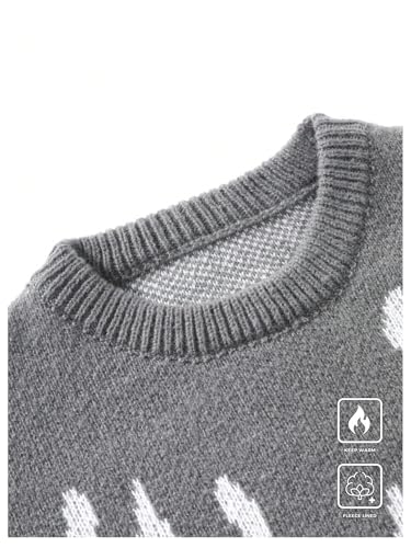 Men's Goth Graphic Sweaters Unisex Gothic Pullover Y2K Crewneck Oversized Sweater Long Sleeve Knit Streetwear Jumper3