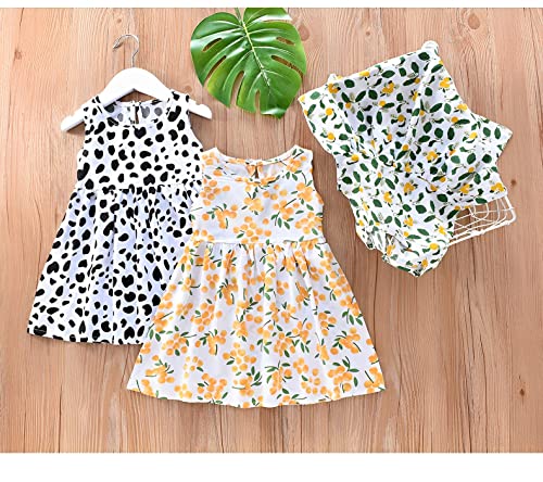 Little Baby Toddler Girls' Short-Sleeve and Sleeveless Sets Summer Beach Sundress4