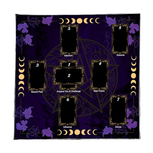 スクエア占いタペストリー リーディングカード占星術テーブルクロスタロットテーブルクロステーブルクロス魔術用品祭壇タロットカードクロス