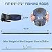 KPEPIX 5PCS Fishing Rod Sleeve with Lanyard-Fishing Pole Sleeve Fishing Rod Cover for Spinning Rod, Baitcasting Rod, Casting Rod, Sea Fishing Rod, Fly Rod and Sea Fishing Rod-Fishing Rod Sock (B)