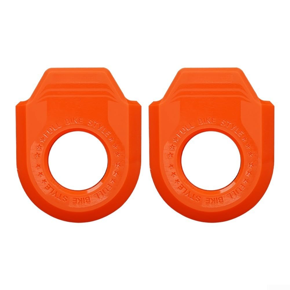 for tpu Crank Protector Cover for Mountain Bike Dual Side for(Orange-A)