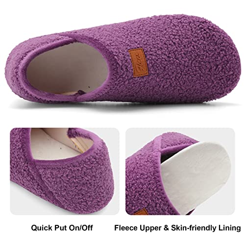 Image of Fires Womens Mens Slippers with Rubber Sole Soft-Lightweight House Slipper Socks Around House Shoes Non Slip Indoor /Outdoor