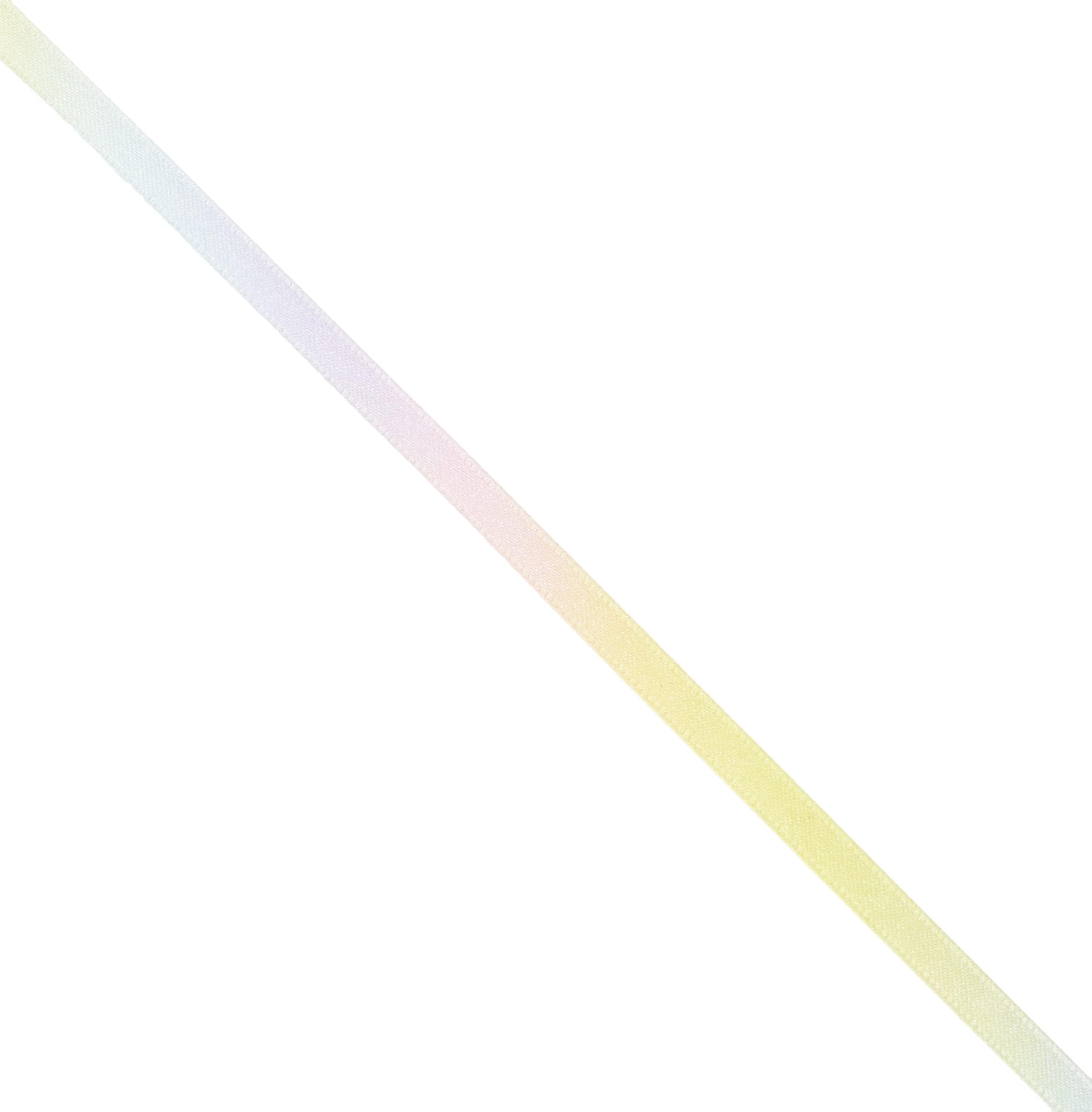 Konishi ribbon pastel rainbow pattern double satin ribbon KR3571-6MM-1 6mm width ~ 30m winding by Konishi ribbon