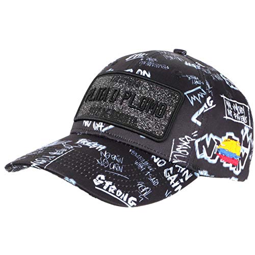 Casquette Plata o Plomo Noire et Grise Strass Streetwear Colombia Baseball - Mixte