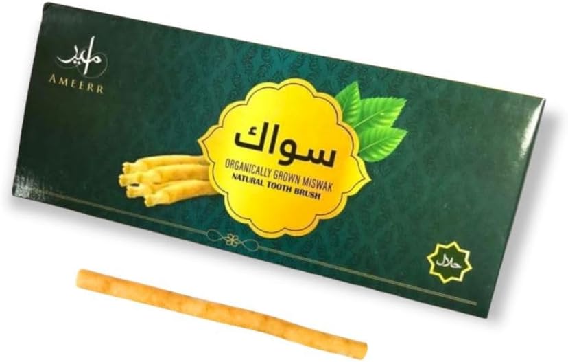 Miswak Stick for Teeth Organic | Natural Toothbrush | Premium Quality Siwak Stick | Natural Chew Sticks for Humans | Single Meswak (1) | African Toothbrush Stick