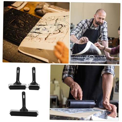 Rouleau en caoutchouc pour application d'encre uniforme et pressage de collage - 4