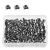 XINGYHENG 200Pcs Momentary Tactile Push Button Switch Assorted Kit 6 * 6 * 5mm 4pin
