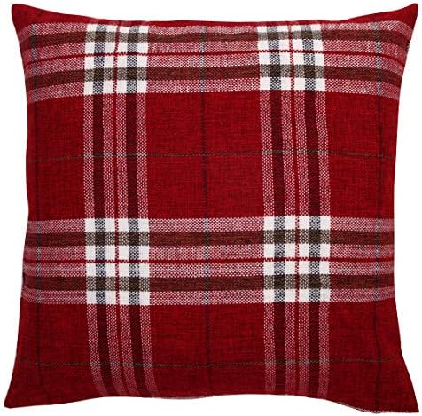 red check cushion covers