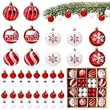 Emballage cadeau : notre lot de boules de Noël est équipé d'un emballage cadeau que vous pouvez stocker après Noël pour économiser de l'espace, éviter la saleté et les rayures et être réutilisés. Les ensembles de boîtes cadeaux peuvent également être offerts comme cadeau de vacances à des amis qui seront certainement très heureux.