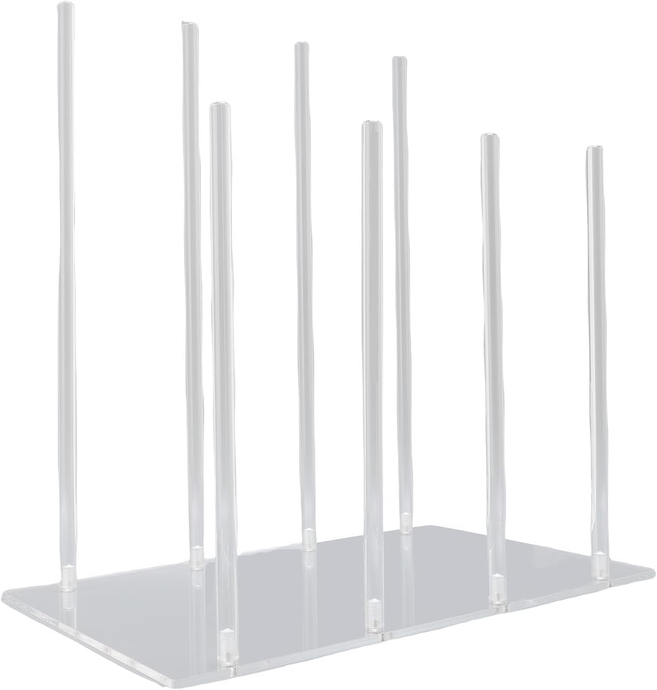 AUNMAS Acrylic Shoe Rack, Freestanding Boot Organizer Stand Portable Shoe Storage Shelf for Entryway Closet Hallway