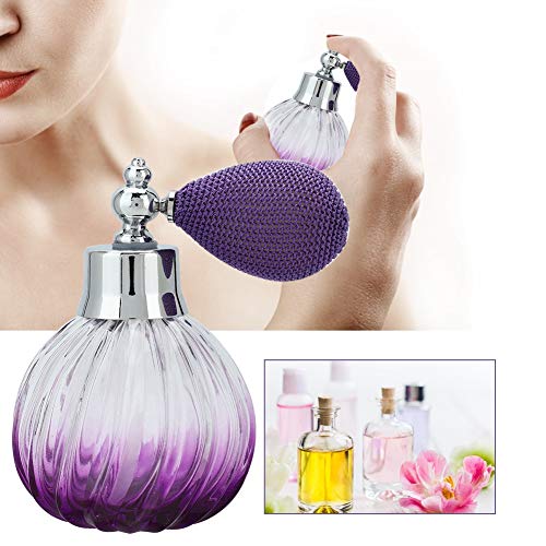 Glass Bulb Vintage Perfume Bottle, Retro Glass Refillable Atomizer Perfume Bottle, Empty Spray Bottle Atomizer, 90ml4