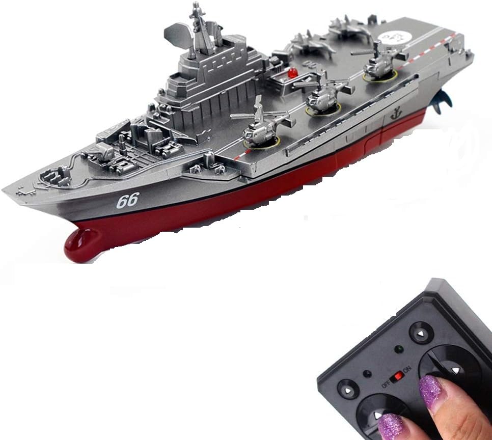 Varni toys| 4 Channel Remote Control Warship Ship, 2.4G RC