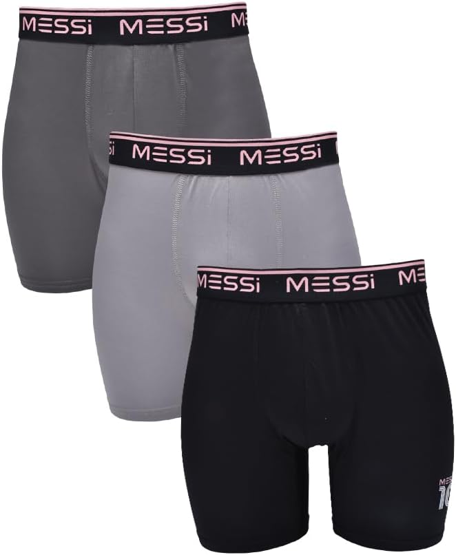 Messi Men’s 3pk Stretch Boxer Briefs Messi Men’s 3pk Stretch Boxer Briefs