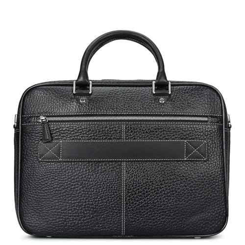 Image of Da Milano Leather Laptop Bag for Men & for Women - Fits Upto 15 inch Laptop (6166D)