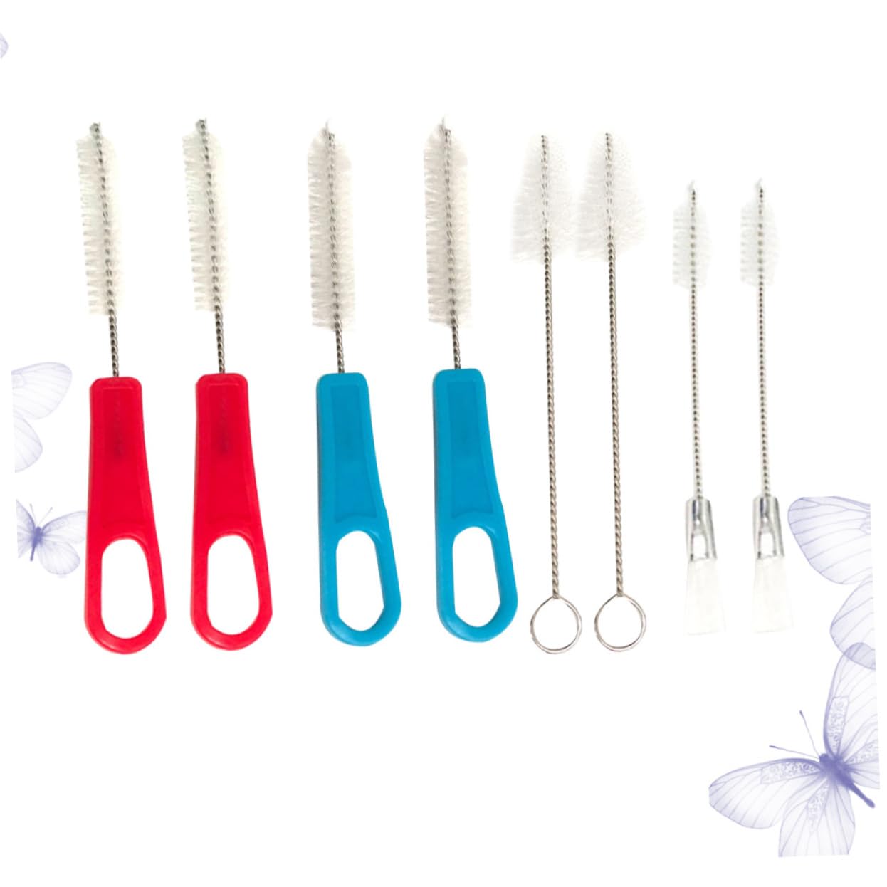 OFFSCH 8pcs Pastry Nozzle Cleaning Brush Dual- Baking Tool for Home Dessert Shops Lightweight Easy to Clean for Icing Tips Cake Decorating