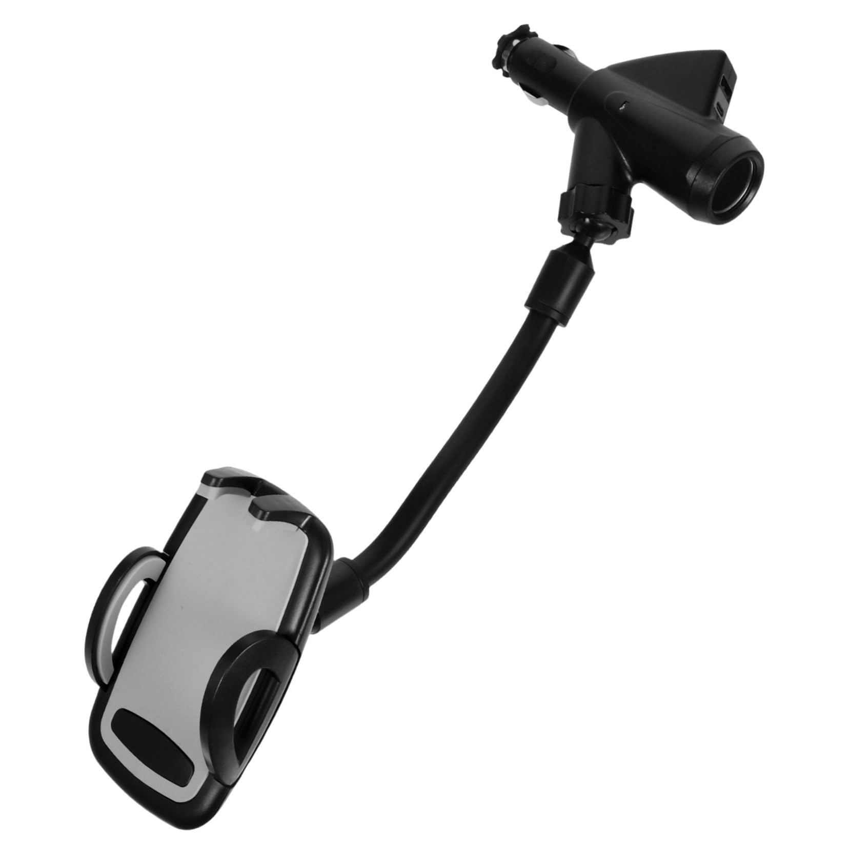Soporte de teléfono móvil para coche doble USB que protege de rayones 8