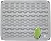 Dish Drying Mat & Scrubber 21" x 18" | Extra Large Silicone Kitchen Dish Drainer Mat & Trivet | Dishwasher Safe Draining Pad for Counter (Gray XXL)